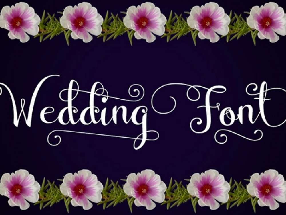 12. Wedding Font