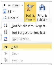 Cara Filter Data di Excel