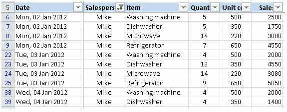 Cara Filter Data di Excel