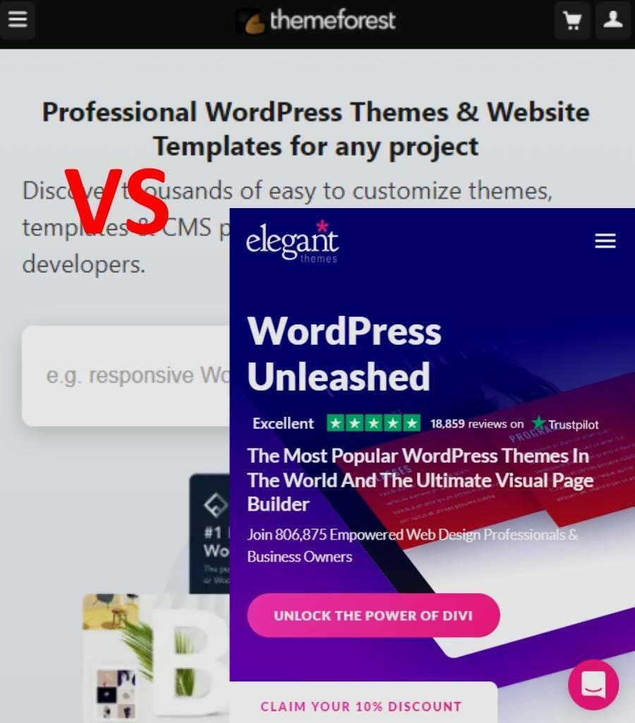 ThemeForest vs Elegant Themes Mana Yang Lebih Baik?