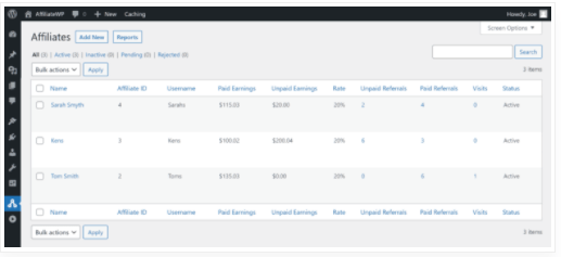 Plugin AffiliateWP
