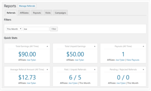 Plugin AffiliateWP