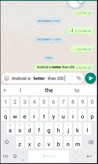 tulisan unik di wa