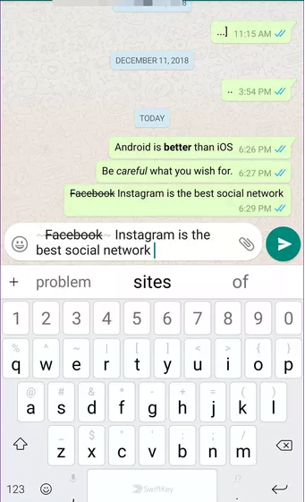 tulisan unik di wa